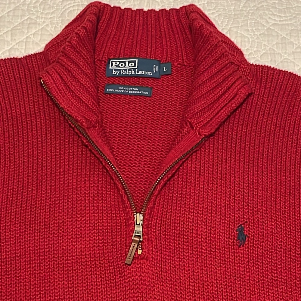 Polo Ralph Lauren Quarter Zip Pullover Sweater